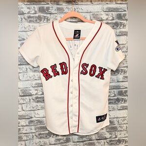 Dustin Pedroia White Boston Red Sox Women’s Jersey